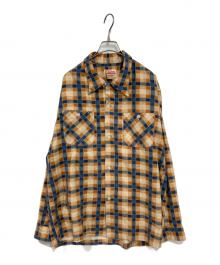 CUSHMAN（クッシュマン）の古着「オープンカラーシャツ」｜ベージュ