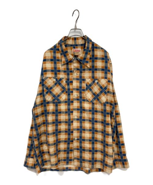 CUSHMAN（クッシュマン）Cushman (クッシュマン) オープンカラーシャツ ベージュ サイズ:2の古着・服飾アイテム
