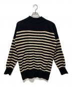 Slopesslowスロープスロウ）の古着「Hard twisted Shetland wool GOB sweater」｜ブラック