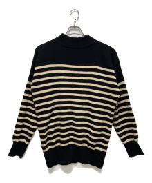 Slopesslow（スロープスロウ）の古着「Hard twisted Shetland wool GOB sweater」｜ブラック
