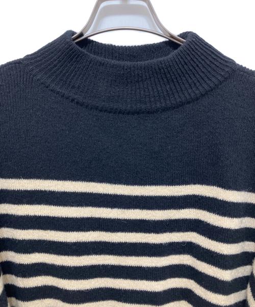 Slopesslow（スロープスロウ）Slopesslow (スロープスロウ) Hard twisted Shetland wool GOB sweater ブラック サイズ:Lの古着・服飾アイテム