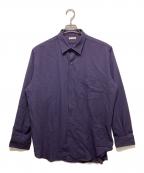 ULTERIORアルテリア）の古着「RAYON LINEN CHECK SHIRT」｜パープル