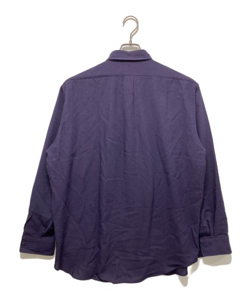 ULTERIOR（アルテリア）ULTERIOR (アルテリア) RAYON LINEN CHECK SHIRT パープル サイズ:5の古着・服飾アイテム