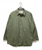 nonnotteノノット）の古着「Clear Heavy Broadcloth Oversized Shirt」｜カーキ