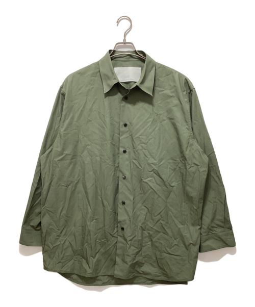 nonnotte（ノノット）nonnotte (ノノット) Clear Heavy Broadcloth Oversized Shirt カーキ サイズ:5の古着・服飾アイテム