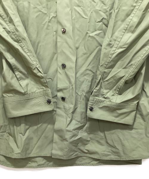 nonnotte（ノノット）nonnotte (ノノット) Clear Heavy Broadcloth Oversized Shirt カーキ サイズ:5の古着・服飾アイテム