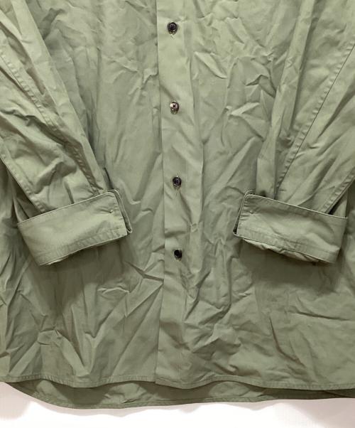 nonnotte（ノノット）nonnotte (ノノット) Clear Heavy Broadcloth Oversized Shirt カーキ サイズ:5の古着・服飾アイテム