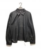 stussyステューシー）の古着「Perforated Leather Shirt」｜ブラック