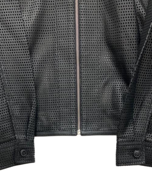 stussy（ステューシー）stussy (ステューシー) Perforated Leather Shirt ブラック サイズ:XL 未使用品の古着・服飾アイテム