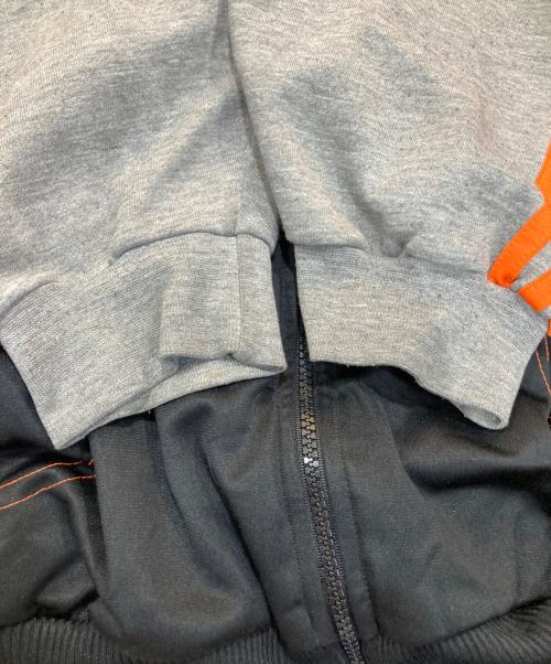 adidas（アディダス）adidas (アディダス) トラックジャケット ブラック×オレンジ サイズ:Ｌの古着・服飾アイテム