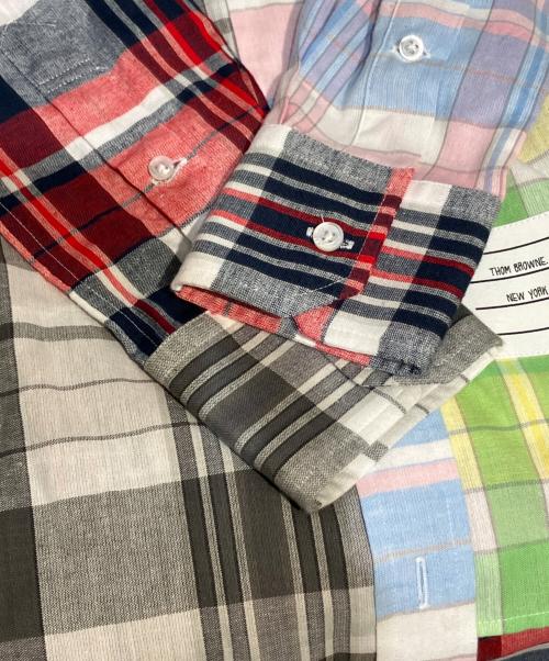 Thom Browne（トムブラウン）Thom Browne (トムブラウン) パッチワークシャツ マルチカラー サイズ:Mの古着・服飾アイテム