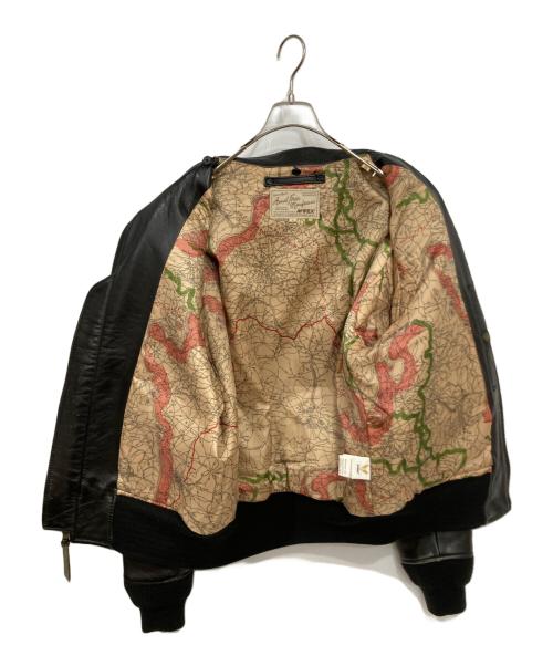 AVIREX（アヴィレックス）AVIREX (アヴィレックス) G-1 TOP GUN ラムレザーフライトジャケット ブラック サイズ:Ｌの古着・服飾アイテム