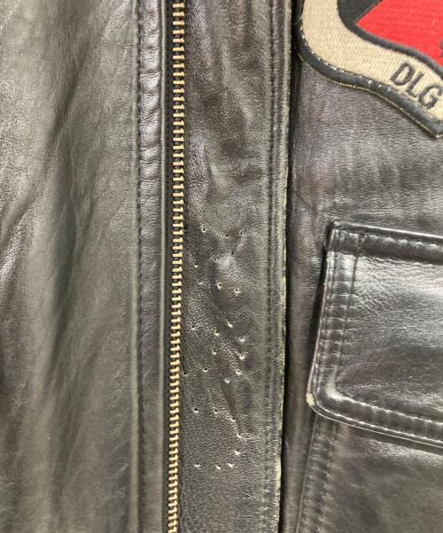 AVIREX（アヴィレックス）AVIREX (アヴィレックス) G-1 TOP GUN ラムレザーフライトジャケット ブラック サイズ:Ｌの古着・服飾アイテム