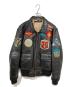 AVIREX（アヴィレックス）の古着「G-1 TOP GUN ラムレザーフライトジャケット」｜ブラック