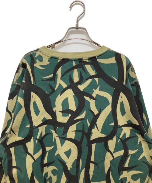 A BATHING APE（アベイシングエイプ）A BATHING APE (アベイシングエイプ) TRIAL CAMO CREWNECK SWEATSHIRT グリーン サイズ:XLの古着・服飾アイテム