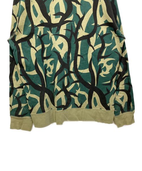 A BATHING APE（アベイシングエイプ）A BATHING APE (アベイシングエイプ) TRIAL CAMO CREWNECK SWEATSHIRT グリーン サイズ:XLの古着・服飾アイテム