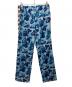 A BATHING APE（アベイシングエイプ）の古着「ABC CAMO JACQUARD TRACK PANTS」｜ブルー