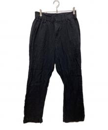 simple project（シンプルプロジェクト）の古着「LINEN EASY PANTS」｜ブラック