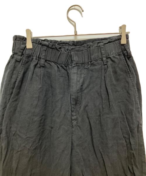 simple project（シンプルプロジェクト）simple project (シンプルプロジェクト) LINEN EASY PANTS ブラック サイズ:Lの古着・服飾アイテム