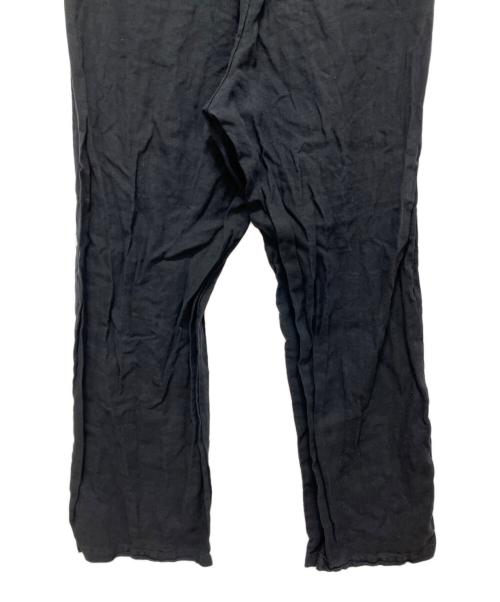 simple project（シンプルプロジェクト）simple project (シンプルプロジェクト) LINEN EASY PANTS ブラック サイズ:Lの古着・服飾アイテム