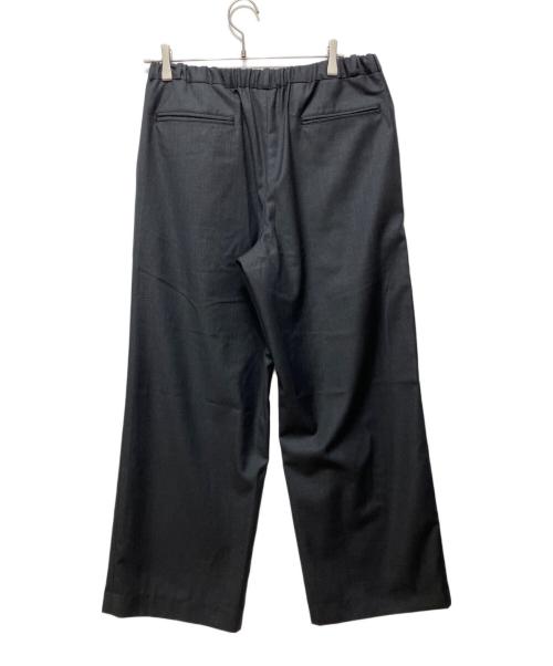 INTERIM（インテリム）INTERIM (インテリム) SILKY MELANGE SUITING DEADSTOCK WIDE DRESS EASY PANTS グレー サイズ:5の古着・服飾アイテム