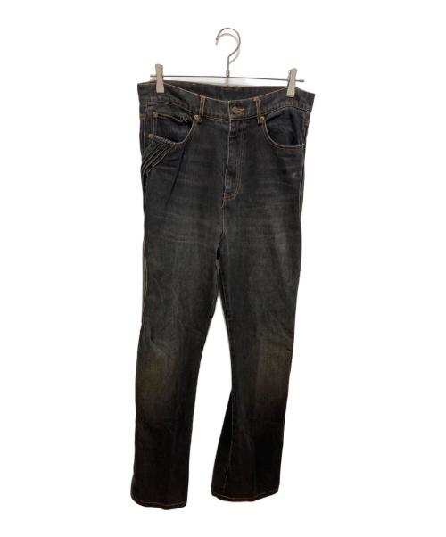 XWORE（ウォア）XWORE (ウォア) Waved Dirty Denim ブラック サイズ:W32の古着・服飾アイテム