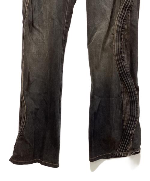 XWORE（ウォア）XWORE (ウォア) Waved Dirty Denim ブラック サイズ:W32の古着・服飾アイテム