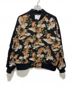 amokアモク）の古着「TIGER PILE JACQUARD JACKETS」｜ブラック