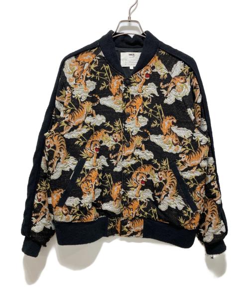 amok（アモク）amok (アモク) TIGER PILE JACQUARD JACKETS ブラック サイズ:Lの古着・服飾アイテム