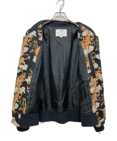 amok（アモク）amok (アモク) TIGER PILE JACQUARD JACKETS ブラック サイズ:Lの古着・服飾アイテム