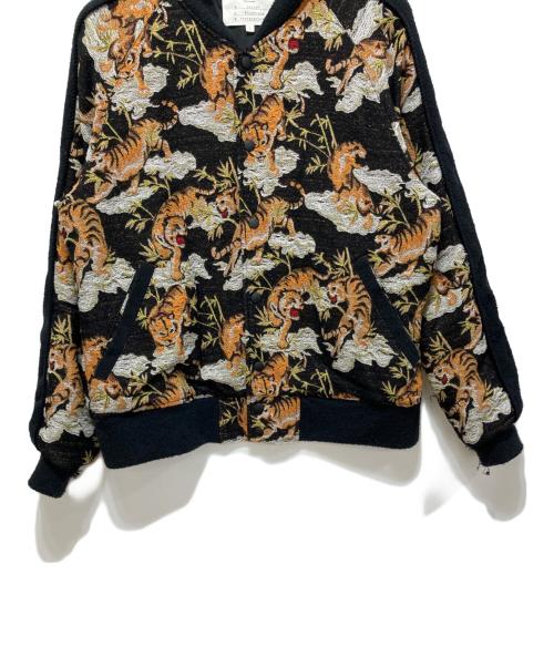 amok（アモク）amok (アモク) TIGER PILE JACQUARD JACKETS ブラック サイズ:Lの古着・服飾アイテム