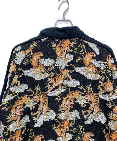 amok（アモク）amok (アモク) TIGER PILE JACQUARD JACKETS ブラック サイズ:Lの古着・服飾アイテム
