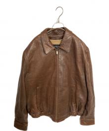 COUTURE BY J.PARK（クチュール・バイ・ジェイ・パーク）の古着「レザージャケット」｜ブラウン