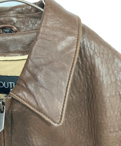 COUTURE BY J.PARK（クチュール・バイ・ジェイ・パーク）COUTURE BY J.PARK (クチュール・バイ・ジェイ・パーク) レザージャケット ブラウン サイズ:Ｌの古着・服飾アイテム