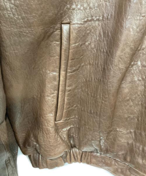 COUTURE BY J.PARK（クチュール・バイ・ジェイ・パーク）COUTURE BY J.PARK (クチュール・バイ・ジェイ・パーク) レザージャケット ブラウン サイズ:Ｌの古着・服飾アイテム