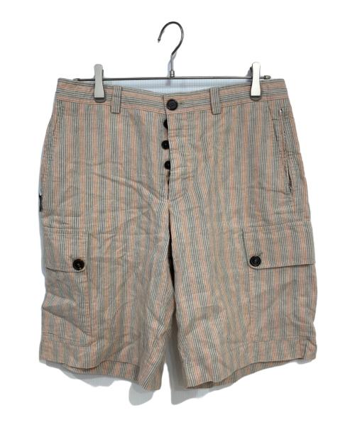 HERMES（エルメス）HERMES (エルメス) リネンカーゴショーツ グレー サイズ:40の古着・服飾アイテム