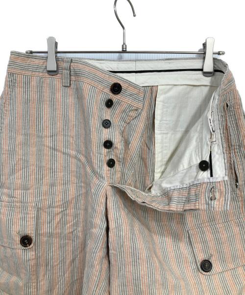 HERMES（エルメス）HERMES (エルメス) リネンカーゴショーツ グレー サイズ:40の古着・服飾アイテム