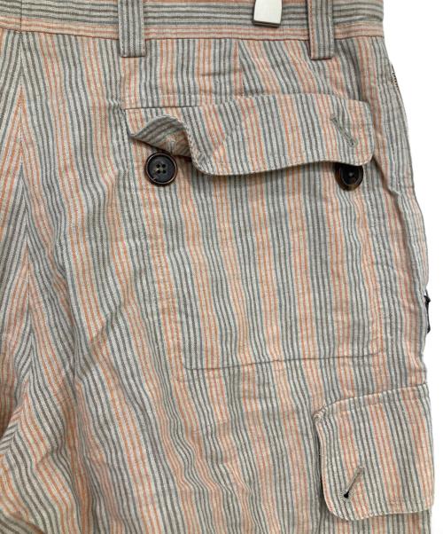 HERMES（エルメス）HERMES (エルメス) リネンカーゴショーツ グレー サイズ:40の古着・服飾アイテム