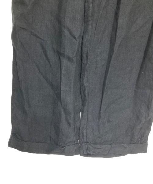 NAUTICA（ノーティカ）NAUTICA (ノーティカ) ブラックリネンスラックス ブラック サイズ:32の古着・服飾アイテム