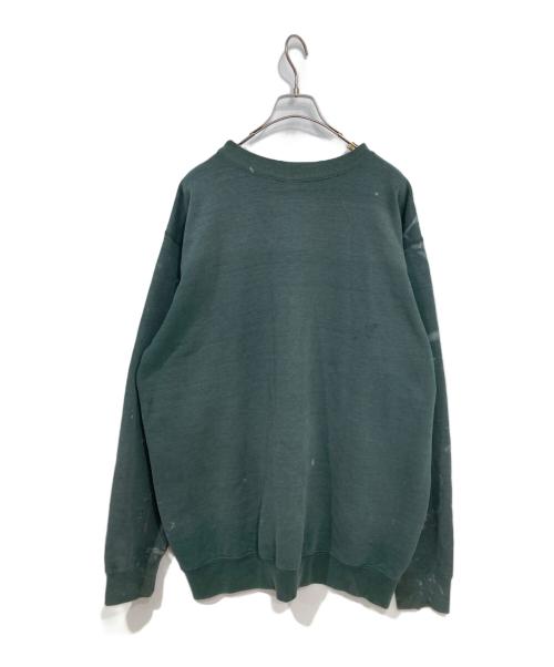 Coleman（コールマン）Coleman (コールマン) ペンキ加工スウェット オリーブ サイズ:XLの古着・服飾アイテム