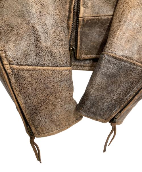 JAMIN LEATHER（ジャミンレザー）JAMIN LEATHER (ジャミンレザー) レザージャケット ブラウン サイズ:XLの古着・服飾アイテム