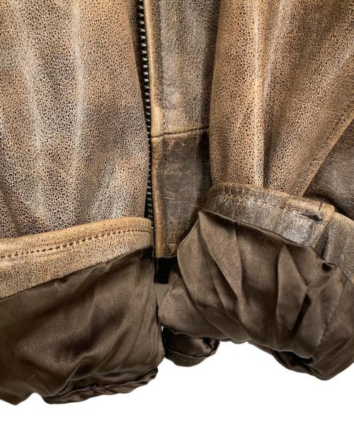 JAMIN LEATHER（ジャミンレザー）JAMIN LEATHER (ジャミンレザー) レザージャケット ブラウン サイズ:XLの古着・服飾アイテム