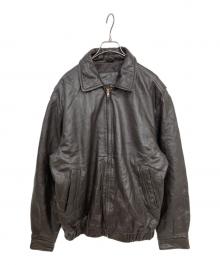 ST JOHN'S BAY（セントジョンズベイ）の古着「レザースイングトップ」｜ブラウン