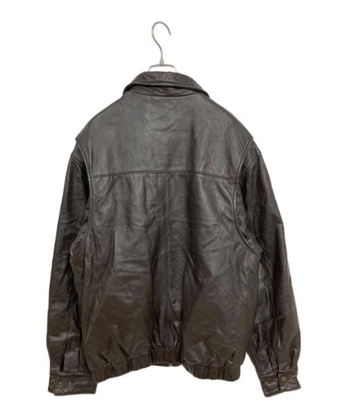 ST JOHN'S BAY（セントジョンズベイ）ST JOHN'S BAY (セントジョンズベイ) レザースイングトップ ブラウン サイズ:Sの古着・服飾アイテム