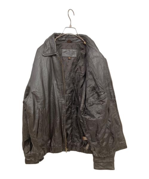 ST JOHN'S BAY（セントジョンズベイ）ST JOHN'S BAY (セントジョンズベイ) レザースイングトップ ブラウン サイズ:Sの古着・服飾アイテム