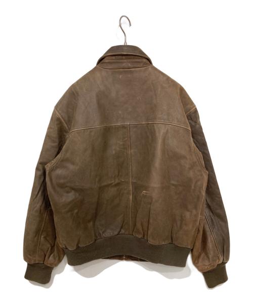DOCKERS（ドッカーズ）DOCKERS (ドッカーズ) レザースイングトップ ブラウン サイズ:Ｌの古着・服飾アイテム