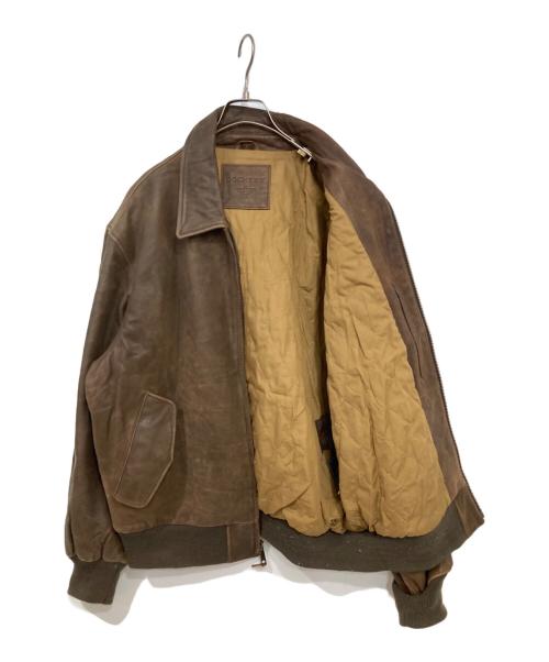 DOCKERS（ドッカーズ）DOCKERS (ドッカーズ) レザースイングトップ ブラウン サイズ:Ｌの古着・服飾アイテム