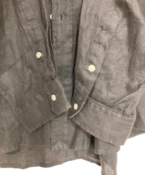 POLO RALPH LAUREN（ポロ・ラルフローレン）POLO RALPH LAUREN (ポロ・ラルフローレン) リネンシャツ ブラウン サイズ:XLの古着・服飾アイテム