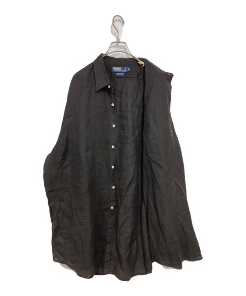 POLO RALPH LAUREN（ポロ・ラルフローレン）POLO RALPH LAUREN (ポロ・ラルフローレン) リネンシャツ ブラウン サイズ:XLの古着・服飾アイテム