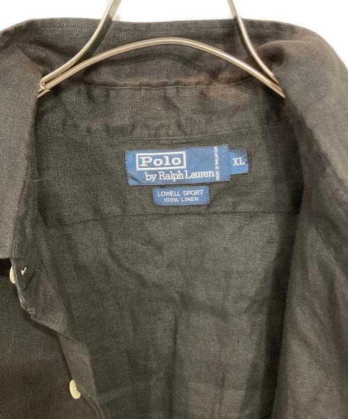 POLO RALPH LAUREN（ポロ・ラルフローレン）POLO RALPH LAUREN (ポロ・ラルフローレン) リネンシャツ ブラウン サイズ:XLの古着・服飾アイテム